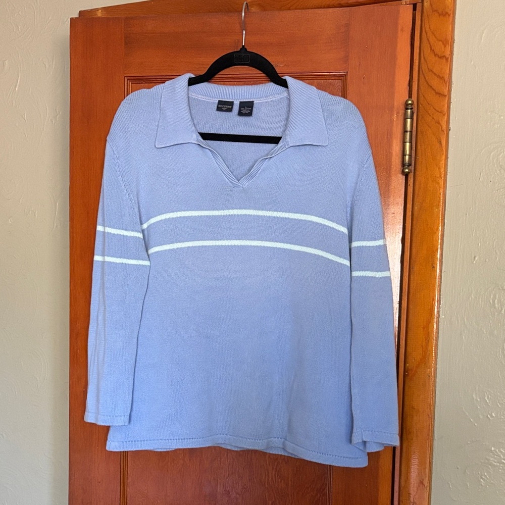 Dockers Light Blue Cotton Sweater